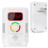 Carbon Monoxide Detector Plug in, Portable CO Detector with LED Digital Display, Carbon Monoxide Alarm with Audible and Visual Alarm & Test Mute Button, CO Alarms Monitor for Home/Kitchen/Hotel