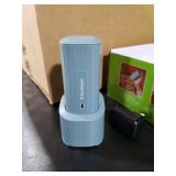 FoodSaver Mini Handheld Vacuum Sealer Machine with Marinate Setting & Charging Dock | Cordless Food Vacuum Sealer for Freezer, Storage, Sous Vide, Meal Prep | Blue