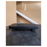 Renawe Small Black Bathroom Decor Tray for Counter Dish Soap Holder Wooden Pedestal Stand for Kitchen Sink Soap Dispenser Wood Risers Kitchen Accessories Countertop Vanity Counter Sponge Sink Tray