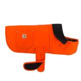 Carhartt Firm Duck Insulated Dog Chore Coat, Durable Weather Resistant Jacket for Cold and Windy Conditions, PFAS Free (Hunter Orange), Small