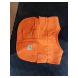Carhartt Firm Duck Insulated Dog Chore Coat, Durable Weather Resistant Jacket for Cold and Windy Conditions, PFAS Free (Hunter Orange), Small