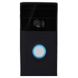 Silicone Skin Case Cover Compatible with Ring Video Doorbell (1st Generation) and All-New Ring Battery Doorbell (2024 Release) Durable Weather, UV & Rain Protection - Black