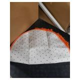 Reyox Fluffy Soft Oval Area Rug, Plush Shaggy Carpet for for Living Room Bedroom Home Decor Orange 2.0 x 3.0 Feet