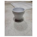 vensovo BULK 2 Tiny Ceramic Plant Pots with Drainage Hole - White Small Mini Ceramic Pottery Planter Ideal for Indoor/Outdoor Plants, Crafts, Wedding Favors
