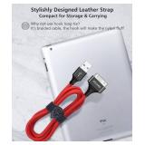 AGVEE 6.6ft 30 Pin Charger Cable Charging for Old iPod Touch 4 3 2 1 Nano, iPod Classic 3 2 1, Old iPad 1 2 3, Old iPhone 4 4S 3G 3GS, Red