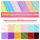 IOOLEEM Pipe Cleaners, BULK Bright Red, Flower Making Pipe Cleaners, Arts and Craft Supplies, Ideas for Art Project Activity.