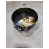 uxcell 6 Inch Springform Pan Nonstick Cake Pan with Removable Bottom Round Leakproof Cake Baking Pans Molds for Baking, Cheese Cakes, Pizza, Biscuits, Black 1pcs