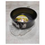 uxcell 6 Inch Springform Pan Nonstick Cake Pan with Removable Bottom Round Leakproof Cake Baking Pans Molds for Baking, Cheese Cakes, Pizza, Biscuits, Black 1pcs