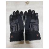 Vgo 1-Pair -4 or above 3M Thinsulate C100 Lined High Dexterity Touchscreen Synthetic Leather Winter Warm Work Gloves, Waterproof Insert (Size M, Black, SL8777FW)