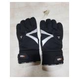 Vgo 1-Pair -4 or above 3M Thinsulate C100 Lined High Dexterity Touchscreen Synthetic Leather Winter Warm Work Gloves, Waterproof Insert (Size M, Black, SL8777FW)