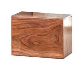 SOULURNS Rosewood Pet Urn for Ashes Handcrafted Wooden Urn Box for Dogs & Cats Fits 10 lbs