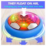 Ocditikl Hover Soccer Ball, Air Floating Soccer with LED Lights & Foam Bumper, Indoor Soccer Toys for Kids Ages 5-12, Ideal Easter Birthday for 4 5 6 7 8 9 10 11 12 Year Old Boys Girls