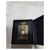 Constantine Lighter, Carved Vintage Oversized Heavy Armor Style Gold Petrol Kerosene St Benedict Metal Lighter for Collect Men, Dad, Husband Gift