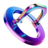 SUPERONE for MagSafe Phone Grip, Stylish Cool Magnetic Ring Holder with Adjustable Stand, Removable MagSafe Accessories Only for iPhone 12/13/14/15/16/17 Series & Fits Magnetic Case - Colorful