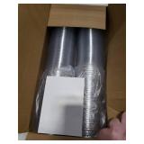 100 Pack 6 oz Plastic Cups with Dome Lids (No Hole),Crystal Clear PET Dessert Cups,Disposable Party Dessert Cups for Fruit,Parfait,Pudding,Yogurt,Ice Cream,Cold Drinks