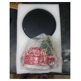 Christmas Red Truck Paper Towel Holder, Rustic Red Truck Christmas Decorations for Kitchen Bathroom & Home, Christmas Tree Farmhouse Counter Decor, Resin Stainless Steel Stand, Winter Xmas Gift Idea