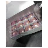 24 Pcs 2.4 Inch Pink Christmas Ball Ornaments 2025 with Gold Princess Crown Print Xmas Tree Decoration Plastic Shatterproof Christmas Hanging Baubles for Witch Movie Party Home Holiday Decor