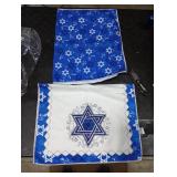 XCHI Happy Hanukkah Six-Pointed Star Chanukah Kitchen Towels Dish Towels 18x26 Inch Home Kitchen Decorations Hand Towels Set of 2 Drying Dishcloth STYLE VARIES