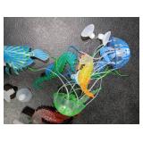 Patelai Glow in The Dark Fish Tank Decorations Silicone Floating Artificial Jellyfish Fluorescent Lionfish Seahorse for Aquarium Decoration Small Large Fish Bowl Decor Accessories (Dreamy Color)