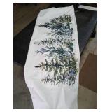 SNNDER Winter Christmas Pine Tree 20x54 Body Pillow Cover with Zipper, Holiday Winter Christmas Decor, Green Watercolor Xmas Tree Decorative Long Hug Pillow Cases for Bed Couch