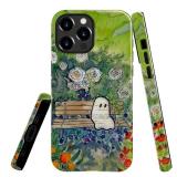 Case Compatible with iPhone 16 Pro,Scratch Resistant Hybrid 2-Layer Hard Shell Bright Phone Case,Lonely Ghosts in The Garden