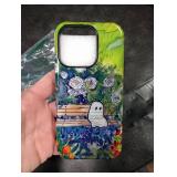Case Compatible with iPhone 16 Pro,Scratch Resistant Hybrid 2-Layer Hard Shell Bright Phone Case,Lonely Ghosts in The Garden