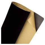 Self Adhesive Velvet Flock Backing Paper Liner for Jewelry Drawer Craft Fabric Peel and Stick Black, Soft Velvet Liner for Drawer DIY (17.7x118 inches, Black)