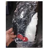 Outus Mothman Halloween Porch Goose Costume Set with Red Eyes and Pricked Ears Fun Mothman Goose Costume Clothes for Halloween Outdoor Garden Yard Lawn Statue Art Decoration