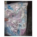 eBoot 3 Pcs Winter Door Banner - ICY-Inspired Blue Purple Snowflake Door Frame with PVC Rope, Polyester Home Hanging Banner Outdoor Indoor Wall Decor for ICY Birthday Wonderland Party Supplies