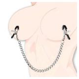 BDSM Nipple Toys Adjustable Metal Nipple Clamps, Nipple Clamps Sexual Pleasure Tools for Women Couples, Nipple Clips Breast Flirting Stimulation, Nipple Rings BDSM Adult Sex Toys Bondage Wellness