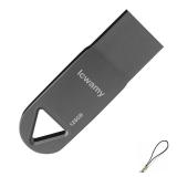 lcwamy 128GB Flash Drive USB2.0 USB Drive 128GB USB Stick Pen Drive Black Mini USB Flash Drive
