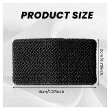 Tucnoeu BULK Elastic Belt Keepers,Nylon Belt Loop,Black Backpack Strap Keeper for Securing Belts,Backpacks,Slings