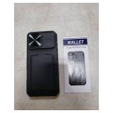 SSLOTSCASE for iPhone 17 Pro Max Case with Card Holder & Kickstand & Slide Camera Lens Cover & Camera Stand & Wallet, Military-Grade Heavy Duty Phone Case Cover for iPhone 17 Pro Max 5G 2025, Black