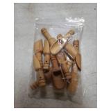 sansheng Small Wooden Scoops, Little Wooden Spoons for Jars,Bath Salts BULK 3 inches long