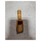 sansheng Small Wooden Scoops, Little Wooden Spoons for Jars,Bath Salts BULK 3 inches long