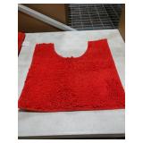 LuxUrux Red Bathroom Rugs Set-Extra-Soft Plush Bath mat Shower Bathroom Rugs,1