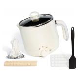 Aroparc Wax Melter for Candle Making Large 1.8L/60oz Electric Wax Melting Pot with Pouring Spout, Non-Stick Easy to Clean & Keep Warm - Wicks, Wick Stickers, Centering Tools, Spoon