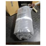 Bedsure Fluffy Flannel Duvet Cover Set - Faux Fur Comforter Cover Queen Size, Dark Grey Warm Plush Bedding for Winter, 3-Piece Set with Zipper Closure (90x90) and 2 Pillow Shams