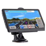 GPS Navigator for Car, 2026 Map 7 inch Touch Screen Car GPS 256-16GB,Voice Turn Direction Guidance, Support Speed and Red Light Warning, North America Lifetime map Free Update Truck(Black)