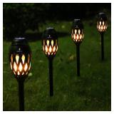 ANERIMST Outdoor Bluetooth Speakers, Waterproof Wireless Speakers with Torch Flame Light, Cool Gadgets for Men Women, LED Lantern for Gardening Camping Patio Hot Tub, 2 Pack (Black)