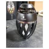 ANERIMST Outdoor Bluetooth Speakers, Waterproof Wireless Speakers with Torch Flame Light, Cool Gadgets for Men Women, LED Lantern for Gardening Camping Patio Hot Tub, 2 Pack (Black)