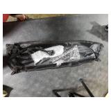 CAHAYA Portable Sheet Music Stand: Dual Use Desktop Book Holder Folding Lightweight Extra Stable Reinforced with Carrying Bag and Clip for Students Musicians Height Adjustable up to 54.3 CMS0204