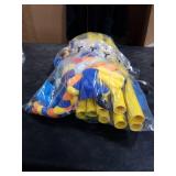 Dewonch Puppy Play Gym with 8 Hanging Toys, Small Dogs Indoor Jungle Gym, PVC Frame with Bungee Straps Enrichment Activity Center