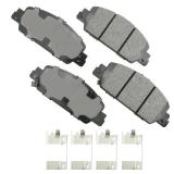 Akebono Brake Pads, ProACT, Front, compatible with Honda 2013-2019, Set of 4