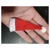 Mini 3 Inch Craft Santa Gnome Hats - 6 Count
