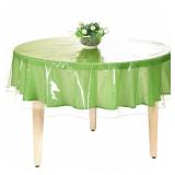 BNYD Clear Plastic Tablecloth Protector, Table Cloth Vinyl (70 Round)