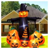 Max Fun 7FT Halloween Inflatables Pumpkin Decorations with LED Build-in Halloween Yard Decoration Blow Up Inflatables for Outdoor Indoor Garden Lawn (7Ft-Halloween Pumpkin)
