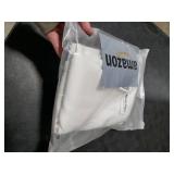 AOSKY Door Curtains for Doorway Privacy, White Grommet Closet Curtains for Bedroom, Door Window Curtain, Light Blocking Thermal Insulation Drapes for Living Room Set of 1 Panels, 25 W x 80 L