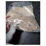 NICETOWN Small Window Tiers Room Darkening Valances, Christmas Kitchen Curtain Thermal Insulated Window Treatment Curtains/Drapes (Biscotti Beige, 2 Panels, 42W by 18L with 1.2 inches Header)