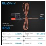 BlueStars 80BK-A Type K Thermocouple, Temperature Bead Probe Compatible with Clamp Meters, Fluke Multimeter F17B+ F116C F87-V F28LL F179 F287 F289 F189